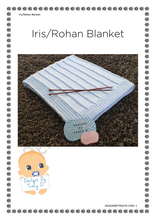 Load image into Gallery viewer, 40. Iris - Rohan Blanket Knitting Pattern  - Download - Designs By Tracy D