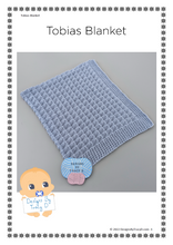 Load image into Gallery viewer, 142 Tobias Baby Blanket - Download - Designs By Tracy D
