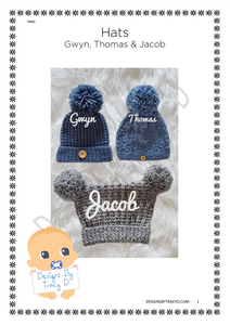 18. Baby Hats - Posted - Designs By Tracy D