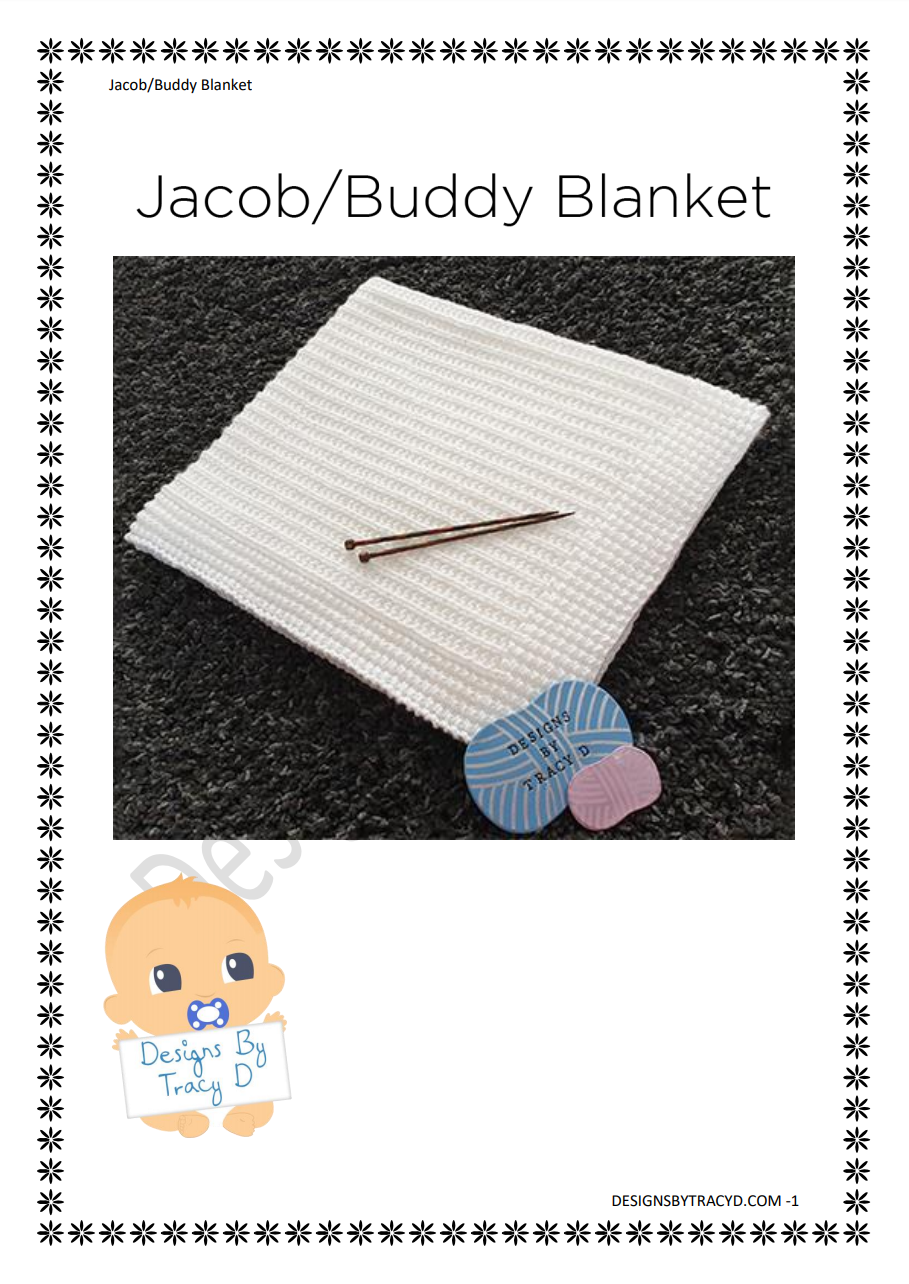 42. Jacob - Jake - Buddy Blanket - Download - Designs By Tracy D