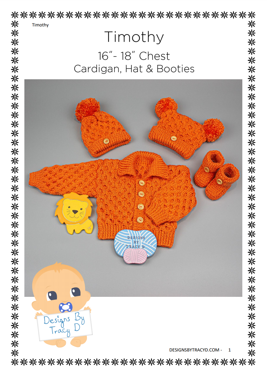 Timothy Unisex Baby Knitting Pattern 0-3 & 6-12 Months- Download ...