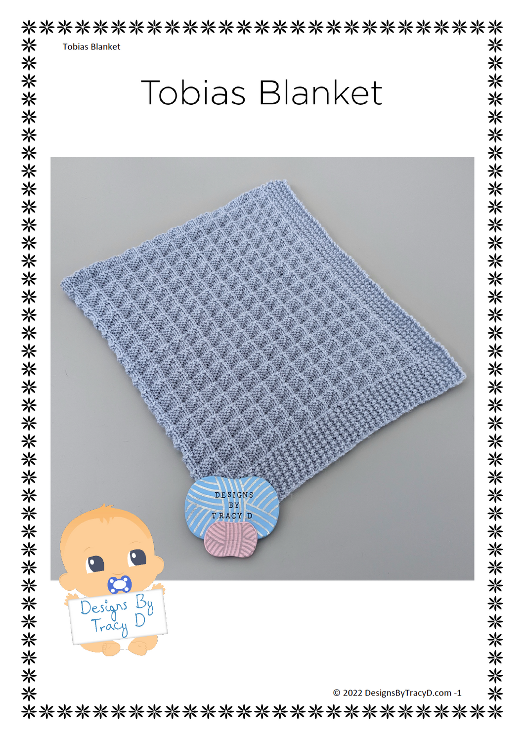 142 Tobias Blanket/pram cover- Posted - Designs By Tracy D
